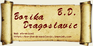 Borika Dragoslavić vizit kartica